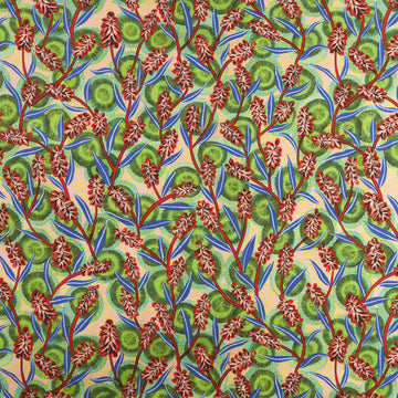 Pinkweed Fabric by Fischbacher