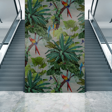 Tropical Macaw Tiles by Miss Lolo