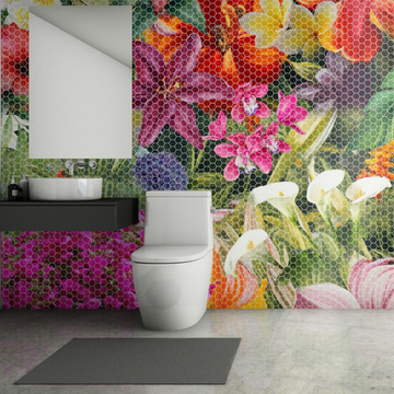 Floral World Tiles by Miss Lolo