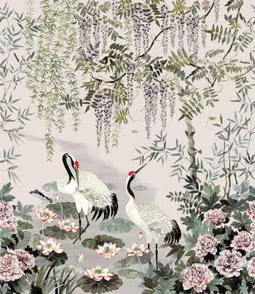 Mizu Garden Fabric Panel by Mokum