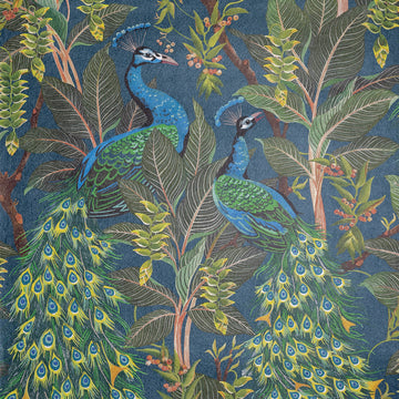 Royal Peacock Wallpaper by Catherine Martin