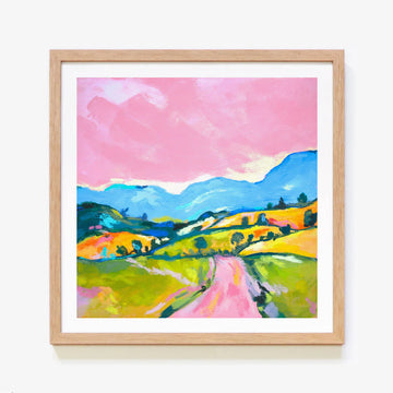 Pastel Landscape V1 by Julia Ockert