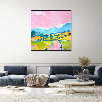 Pastel Landscape V2 by Julia Ockert