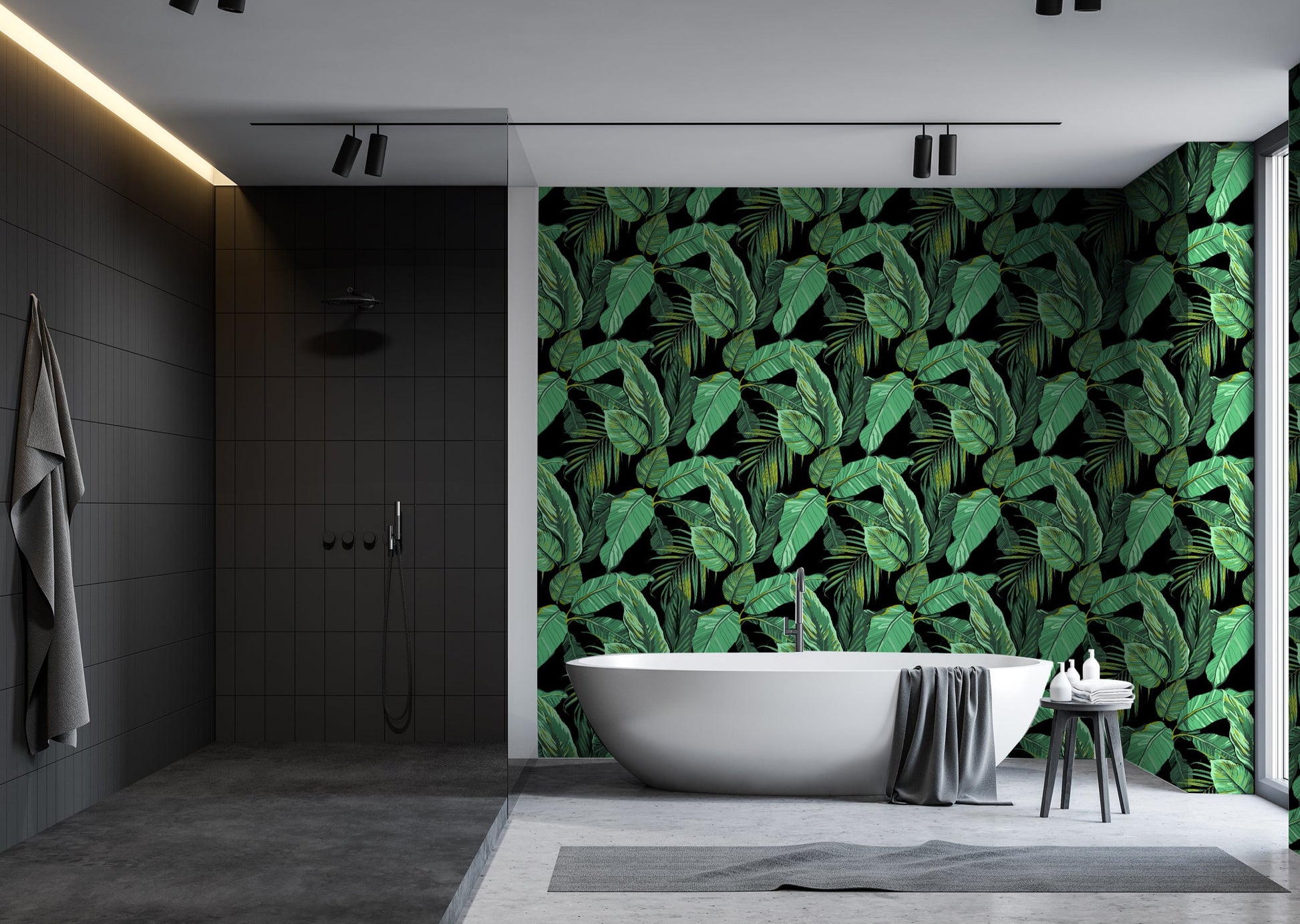 All of our wallpaper designs are now available as vinyl wallpapers for wet areas. All are printed to order here in Auckland, NZ.  130 cms in width and sold by the lineal metre.  450 gsm in weight