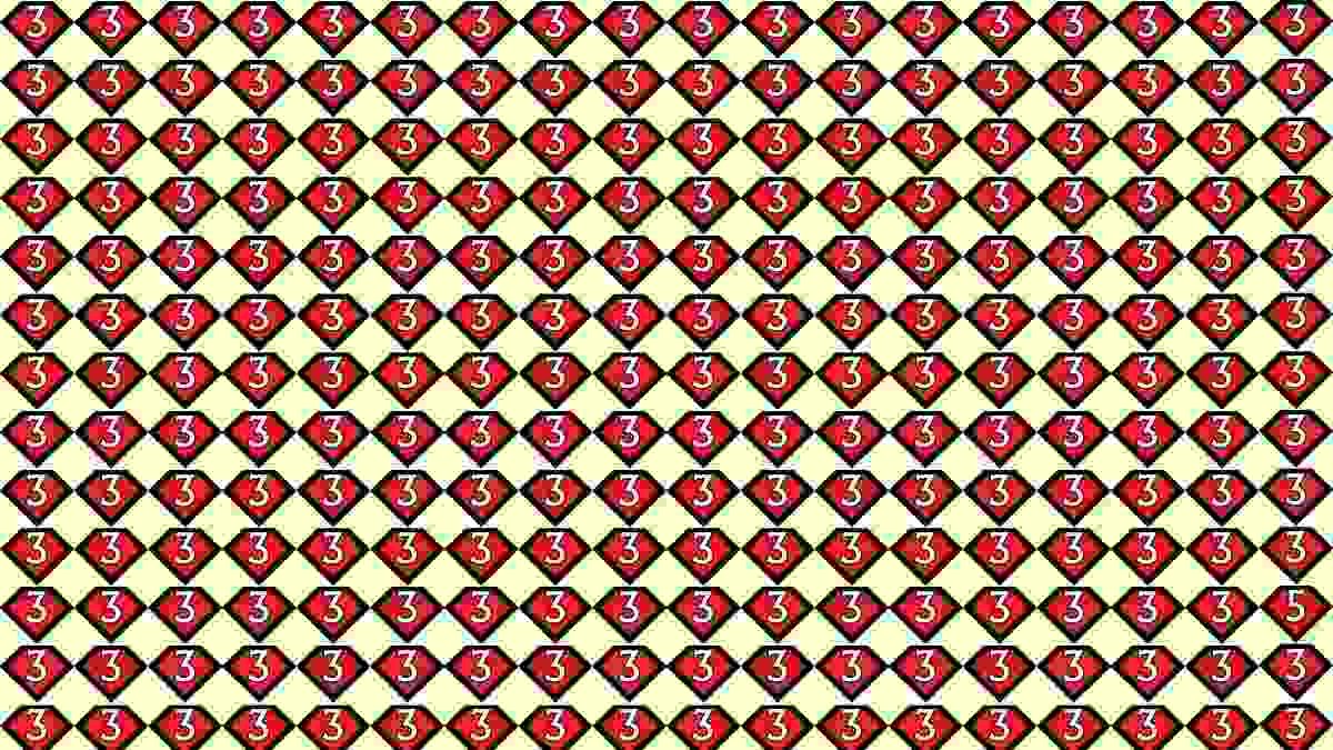 Optical Illusion: Can You Spot the Number 5 Among 3s in 7 Seconds?